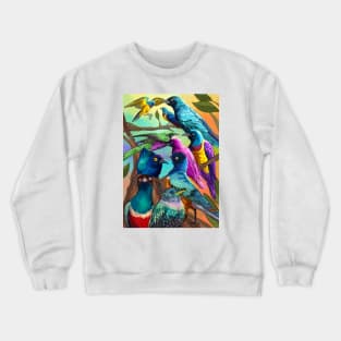 Exotic Birds Crewneck Sweatshirt